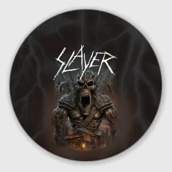 Круглый коврик для мышки Slayer rock monster