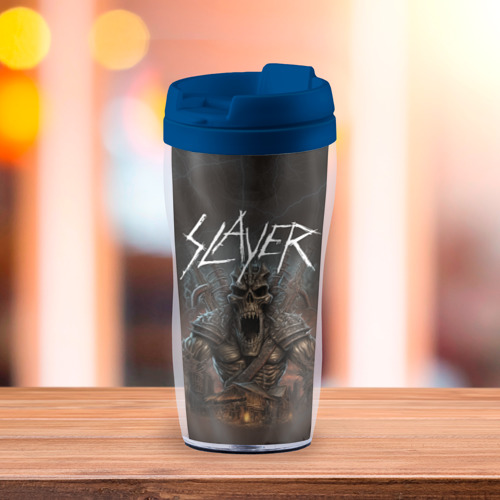 Термокружка-непроливайка Slayer rock monster, цвет синий - фото 3