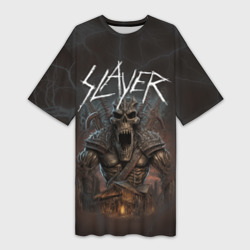 Платье-футболка 3D Slayer rock monster