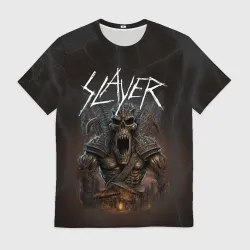 Мужская футболка 3D Slayer rock monster