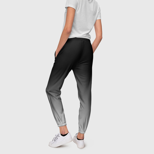 Женские брюки 3D От черного к белому, цвет 3D печать - фото 4