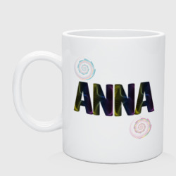 Кружка керамическая Анна женское имя
