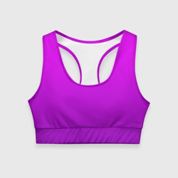 Женский спортивный топ 3D Ярко-фиолетовый градиент