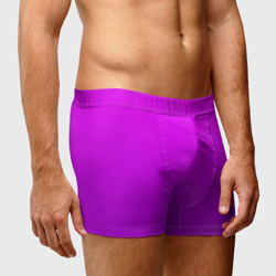 Мужские трусы 3D Ярко-фиолетовый градиент - фото 2