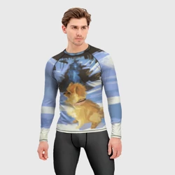 Мужской рашгард 3D Малый немецкий шпиц - фото 2