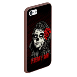 Чехол для iPhone 5/5S матовый Санта Муэрте - Memento Mori - фото 2