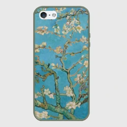 Чехол для iPhone 5/5S матовый Цветущий миндаль Ван Гог
