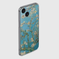 Чехол для iPhone 15 силиконовый с защитой камеры Цветущий миндаль Ван Гог - фото 2