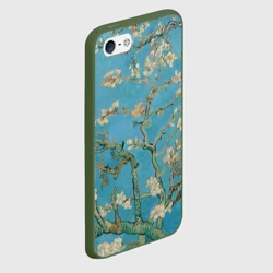 Чехол для iPhone 5/5S матовый Цветущий миндаль Ван Гог - фото 2
