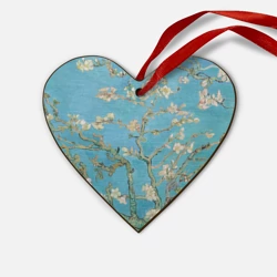 Деревянная игрушка Сердце Цветущий миндаль Ван Гог