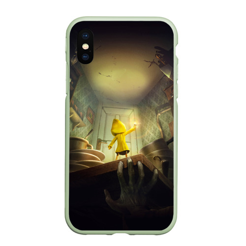 Чехол для iPhone XS Max матовый Little Nightmares игра, цвет салатовый