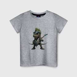 Детская футболка хлопок Динозавр-гитарист
