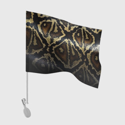 Флаг для автомобиля Шкура змеи текстура