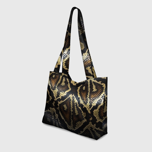 Пляжная сумка 3D Шкура змеи текстура - фото 3