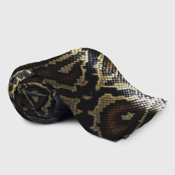 Плед с принтом Шкура змеи текстура для любого человека, вид спереди №2. Цвет основы: 3d (велсофт)