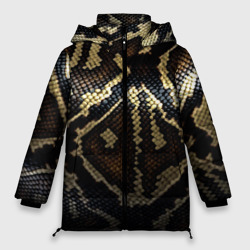 Женская зимняя куртка Oversize Шкура змеи текстура
