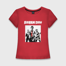Женская футболка хлопок Slim Greed Day rock