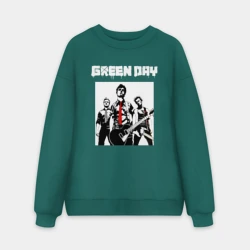 Мужской свитшот oversize без начеса хлопок Greed Day rock