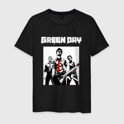 Мужская футболка хлопок Greed Day rock
