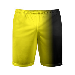 Мужские шорты спортивные И черный и желтый
