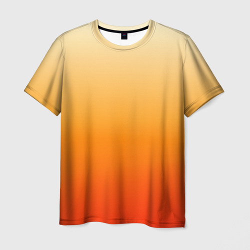 Мужская футболка 3D с принтом Градиент сложный, вид спереди #2