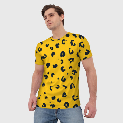 Мужская футболка 3D с принтом Леопардик, фото на моделе #1