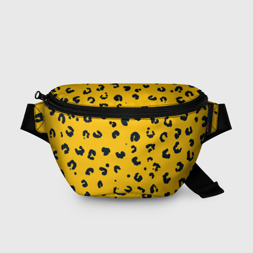 Поясная сумка 3D с принтом Леопардик, вид спереди #2