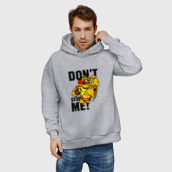 Мужское худи Oversize хлопок Don't stop me rugby - фото 2