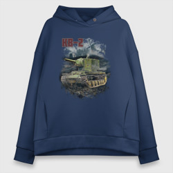 Женское худи Oversize хлопок В бой на КВ-2