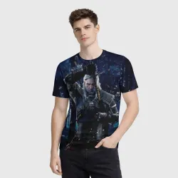Мужская футболка 3D The Witcher Дикая Охота - фото 2
