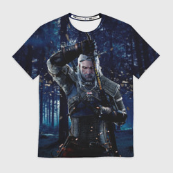 Мужская футболка 3D The Witcher Дикая Охота