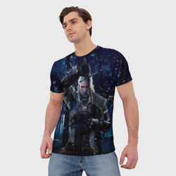 Мужская футболка 3D The Witcher Дикая Охота - фото 2