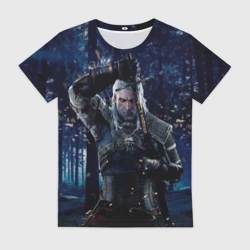Женская футболка 3D The Witcher Дикая Охота