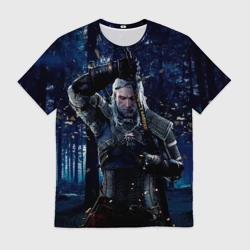 Мужская футболка 3D The Witcher Дикая Охота