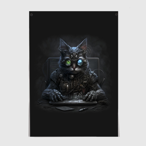 Постер Кот хакер