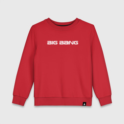 Детский свитшот хлопок Big bang белый логотип