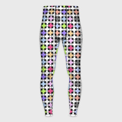 Разноцветный геометрический рисунок – Мужские тайтсы 3D с принтом купить