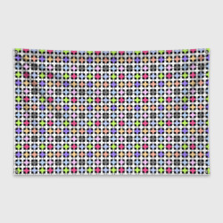 Разноцветный геометрический рисунок – Флаг-баннер с принтом купить