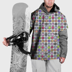 Разноцветный геометрический рисунок – Накидка на куртку 3D с принтом купить