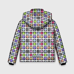 Куртка с принтом Разноцветный геометрический рисунок для любого человека, вид сзади №1. Цвет основы: черный