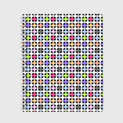Разноцветный геометрический рисунок – Тетрадь с принтом купить