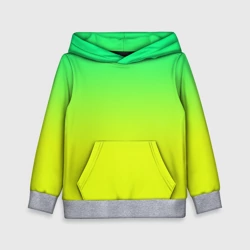 Детская толстовка 3D Зелено-желтый градиент
