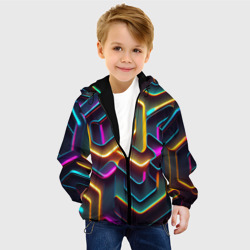Детская куртка 3D Неоновый узор на стене - фото 2
