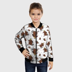 Детский бомбер 3D Задумчивый бобреныш - фото 2