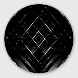 Круглый коврик для мышки Hexagon Black