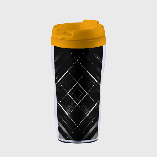 Термокружка-непроливайка Hexagon Black, цвет желтый