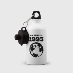 Бутылка спортивная На Земле с 1993 с земным шаром - фото 2