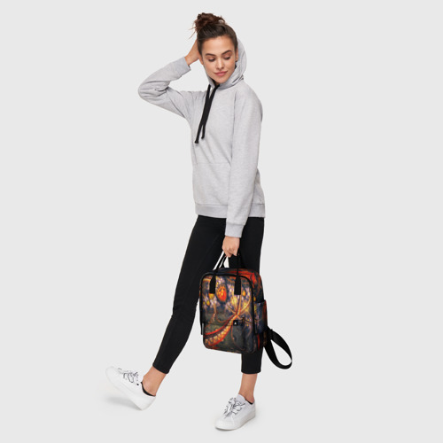 Женский рюкзак 3D с принтом Fractal illusion, фото #4