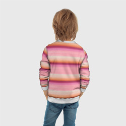 Свитшот с принтом Энид Синклер с Уэнсдей Аддамс - текстура свитера для мужчины, вид на модели сзади №3. Цвет основы: белый