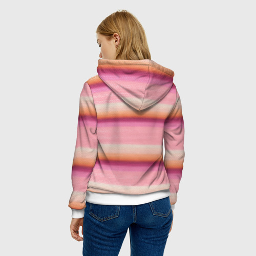 Женская толстовка 3D Энид Синклер с Уэнсдей Аддамс - текстура свитера, цвет 3D печать - фото 4